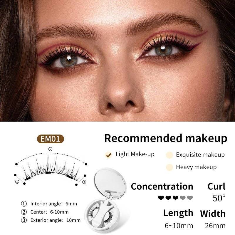 Magnetic False Eyelashes Set with Applicator - Lifestyle Haven