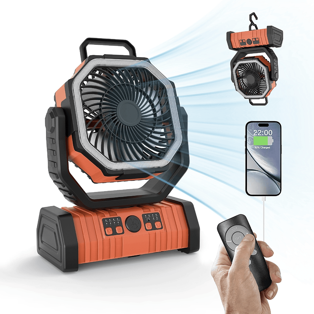 Outdoor Household Power Bank LED Light Camping Fan - Lifestyle Haven