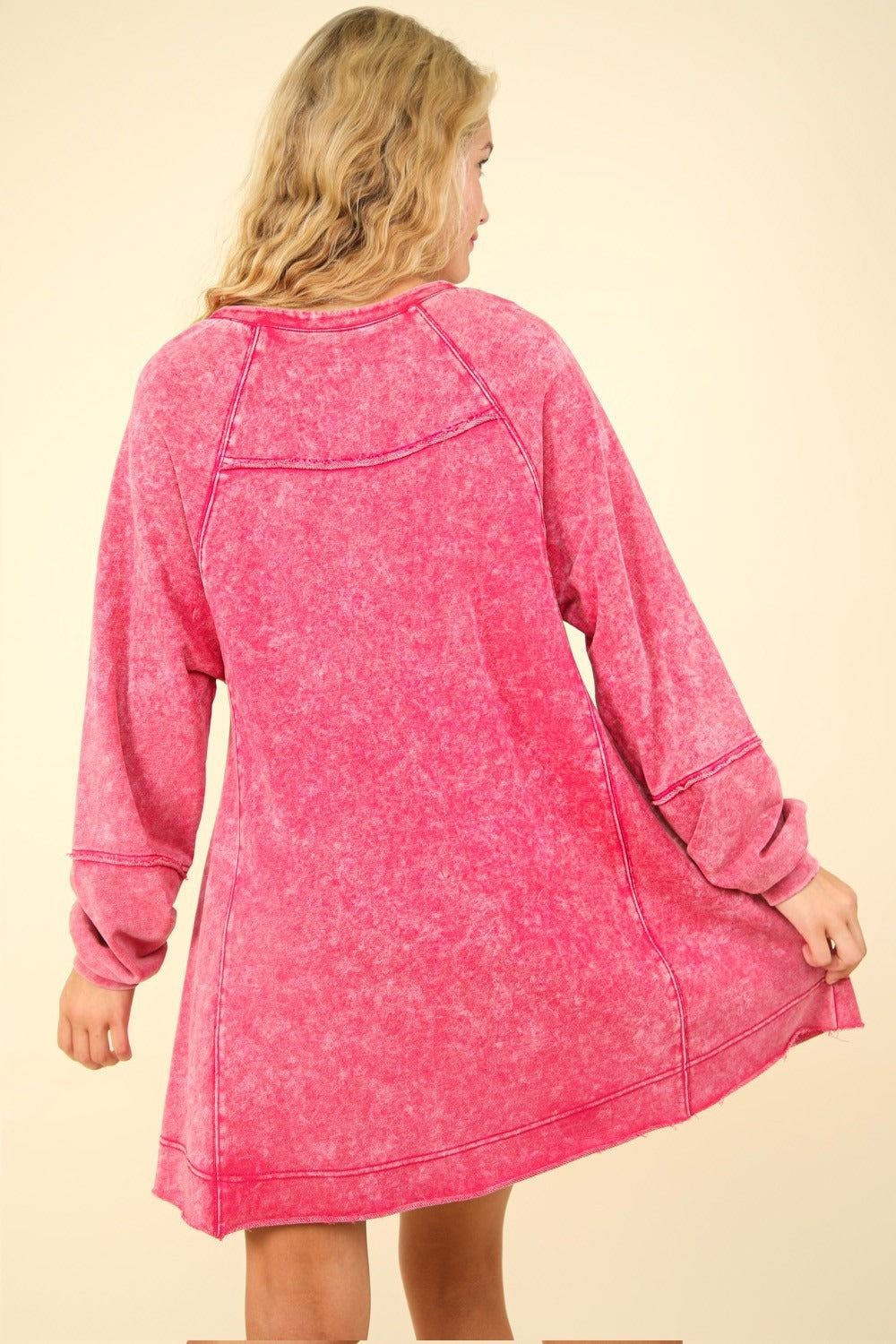 Mineral Washed Oversized A-Line Mini Dress – Vintage Mini Dress, Relaxed Fit Dress, Casual Chic Dress, A-Line Dress, Oversized Dress, Comfortable Fashion