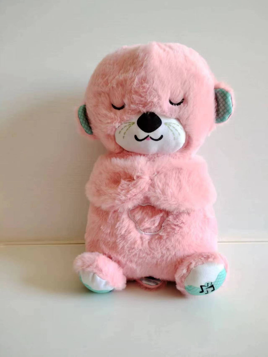 Sound Machine Soothe 'n Snuggle Otter Portable Plush Baby Toy with Sensory Details Music Lights & Rhythmic Breathing Motion - Lifestyle Haven