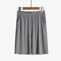 Plus Size Striped Loose Fitting Loungewear Shorts - Lifestyle Haven