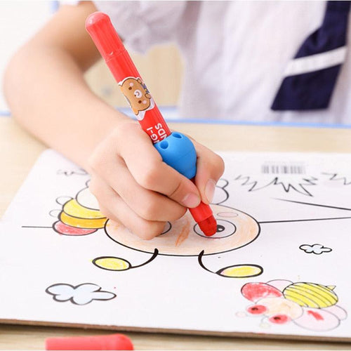 1-3pcs Ball Silicone Pen Children's Writing Practice Auxiliary Grip Corrector Pencil Cover Office Supplies Random Colors Ergonomic Pen Grips For Kids Adults Left Handed And Right Handed by Stevvex