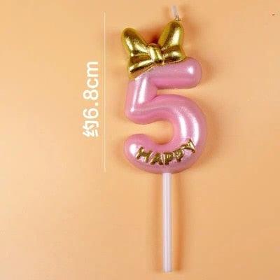1 Pcs Number 0-9 Birthday Candle Number One Birthday Gold Number Candles Party Celebration Baby Showers Happy Birthday Cake Candles for Kids Adult Wedding/ Party Crown Candle Cake Decoration Tools by Stevvex