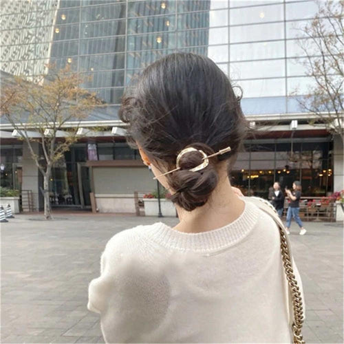 1 Pcs Women Metal Hairpin Retro Style Hair Sticks Hair Bun Cage with Stick Minimalist Hollow Vintage Hair Clips Fashion Hair Accessories for Women by Stevvex