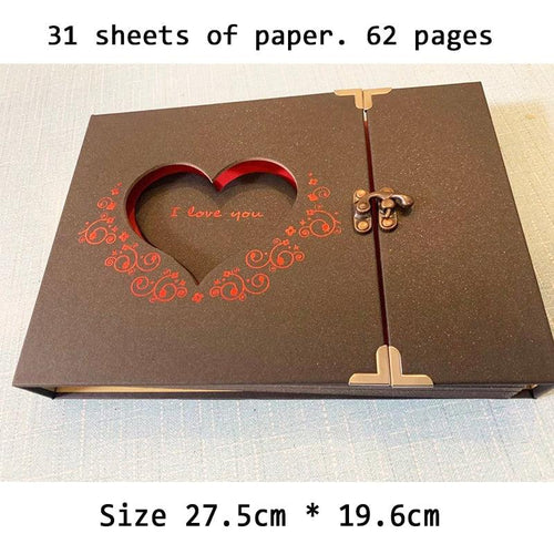 10 Inch DIY Album wWedding Anniversary Gift Photo Scrapbook Paper Self-adhesive Photo Albums Birthday Gift Family Scrapbook Albums Family Anniversary Gift For Couple by Stevvex