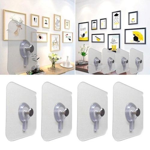 10 Pcs Punch-Free Non-Marking Strong Adhesive Screw Stickers Wall Picture Hook Invisible Traceless Hardware Drywall Hooks Towel Hook Self Adhesive Key Holder Wall Hook Clothes Coat Robe Hooks Cabinet Closet Door Hanger by Stevvex