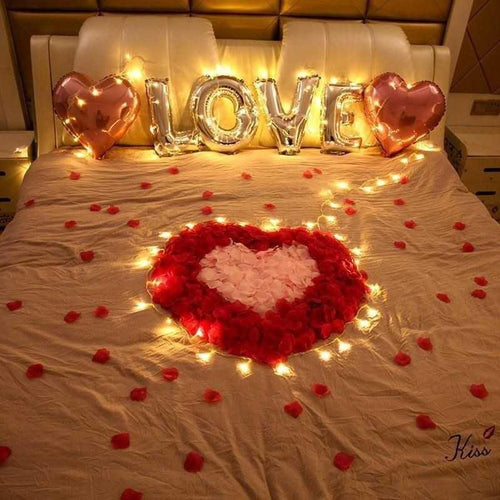 1000PCs Fake Separated Deodorized Rose Petals Party Decorations Artificial Flowers Romantic Wedding Marriage Accessories For Valentine Gifts by Stevvex
