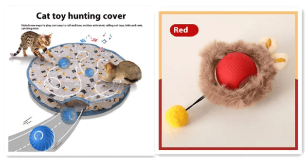 PurrPlay Self-Rolling Cat Toy Ball - Lifestyle Haven