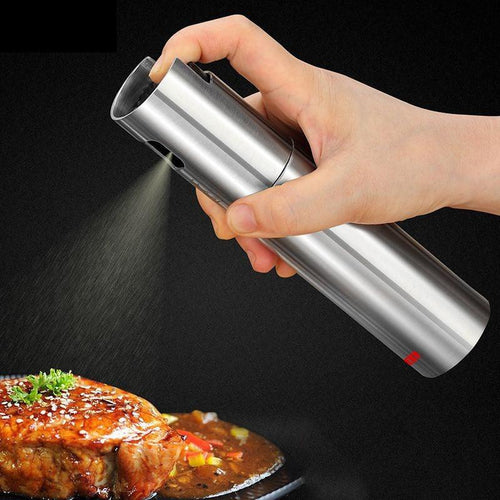 100ML Stainless Steel Olive Oil Sprayer Spray Bottle Spray Kitchen Cooking Oil Spray BBQ Oil Spray Bottle Oil Sprayer for Cooking Air Fryer Stainless Steel Olive Oil Sprayer Mister 100ML Portable Olive Oil Spray Bottle for BBQ by Stevvex