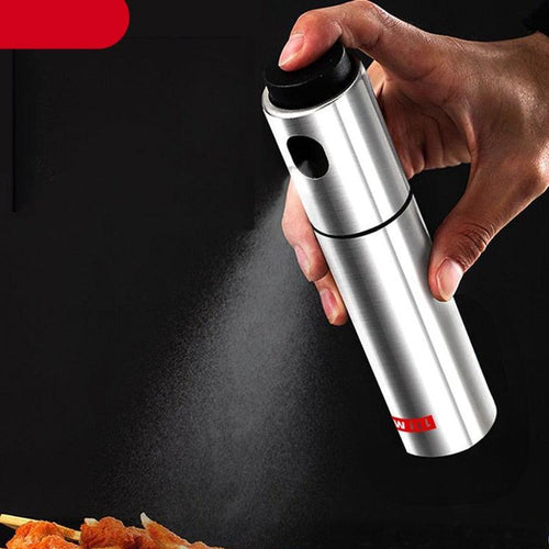 100ML Stainless Steel Olive Oil Sprayer Spray Bottle Spray Kitchen Cooking Oil Spray BBQ Oil Spray Bottle Oil Sprayer for Cooking Air Fryer Stainless Steel Olive Oil Sprayer Mister 100ML Portable Olive Oil Spray Bottle for BBQ by Stevvex