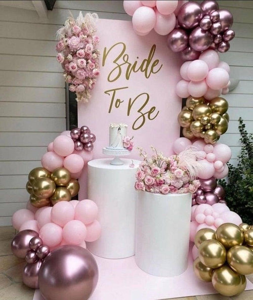 104pcs Navy Blue And Gold White Balloon Garland Arch Kit For Wedding Birthday Party Baby Shower Girl Bridal Shower Birthday Party Decorations by Stevvex