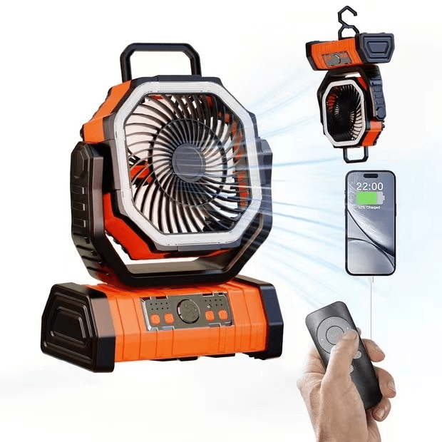 Outdoor Household Power Bank LED Light Camping Fan - Lifestyle Haven