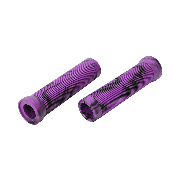 Durable Anti Slip Scooter Grips Soft Bike Handlebar Grips Anti-Slip Bicycle Grips Freestyle Cycling Grips Race Mountain Bike Handlebar Grips Single Lock-On Ring Collar Bicycle Handle Bar
