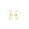 18k Gold Filled Abstract Butterfly Stud Earrings (l427)