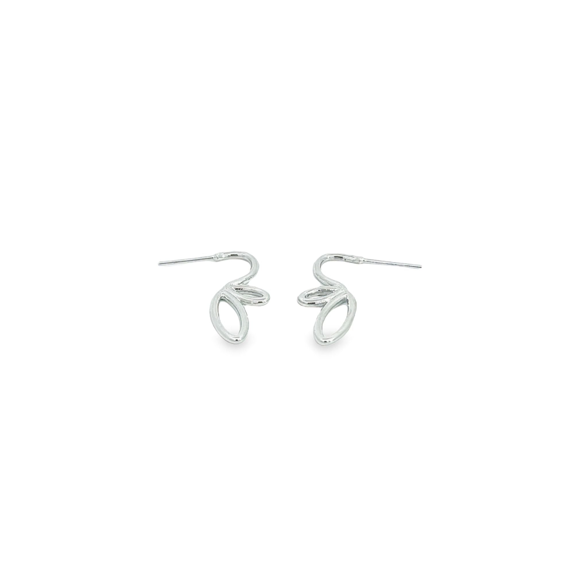 18k Gold Filled Abstract Butterfly Stud Earrings (l427)