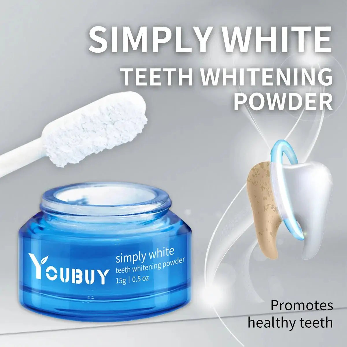 YOUBUY Teeth Whitening Brightening Powder - Lifestyle Haven