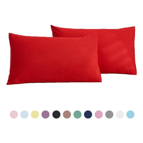 1/2pcs Cotton Pillowcase Solid Color Pillow Cover Home Bed Bedding for Standard Size Solid Color Long Pillow Case Soft Comfortable Adults Double Luxury Body Pillow Cover by Stevvex