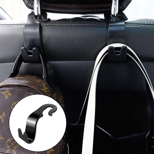 1/2pcs Universal Car Seat Back Hook Bag Hanger Car Accessories Interior Car Vehicle Headrest Hooks Portable Holder Storage for Car Purse Cloth Decoration Durable Back Seat Hangers with Easy Install Design Portable Organizer Holder for Handbag Purse Cloth by Stevvex