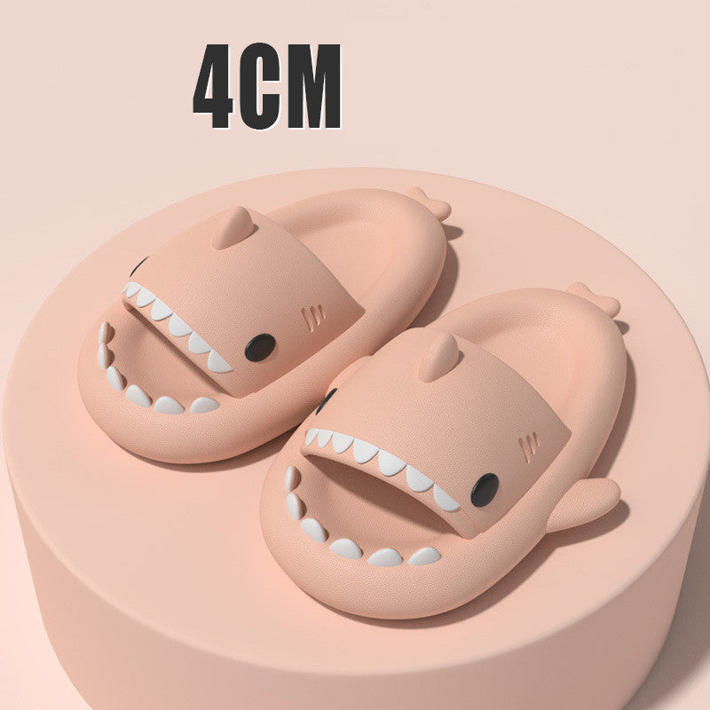 New Men and Women Summer Slippers Lovely Shark Shape Slides Outdoor Women Shoes Flip Flops Lightweight Open Toe Beach Pool Slides Sandals Shark Shower Slipper
