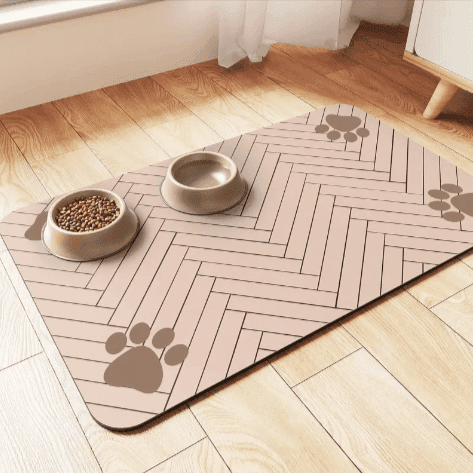 Splash-Proof Feeding Mat for Cats & Dogs | Quick-Drying & Water-Absorbing Floor Protector - Lifestyle Haven