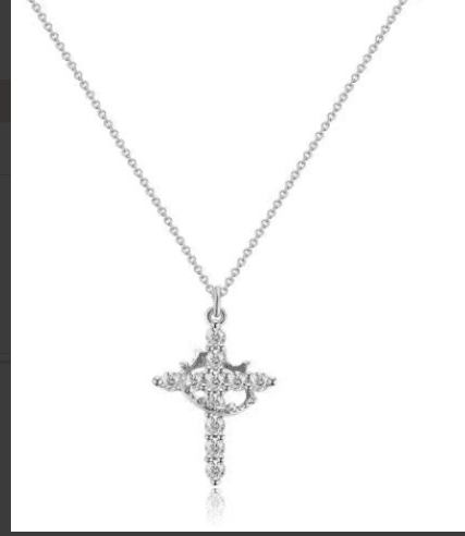 Crown Cross Necklace - Lifestyle Haven