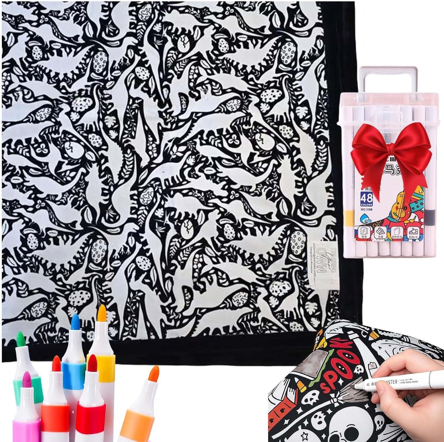 DIY Coloring Blanket With Markers - Lifestyle Haven