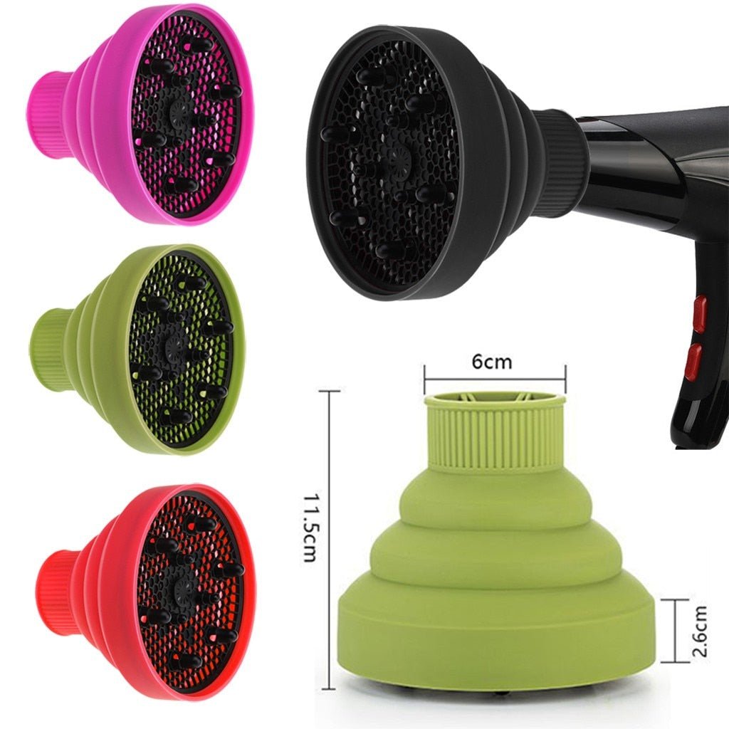 Silicone Folding Diffuser For Hair Drying And Styling - Lifestyle Haven