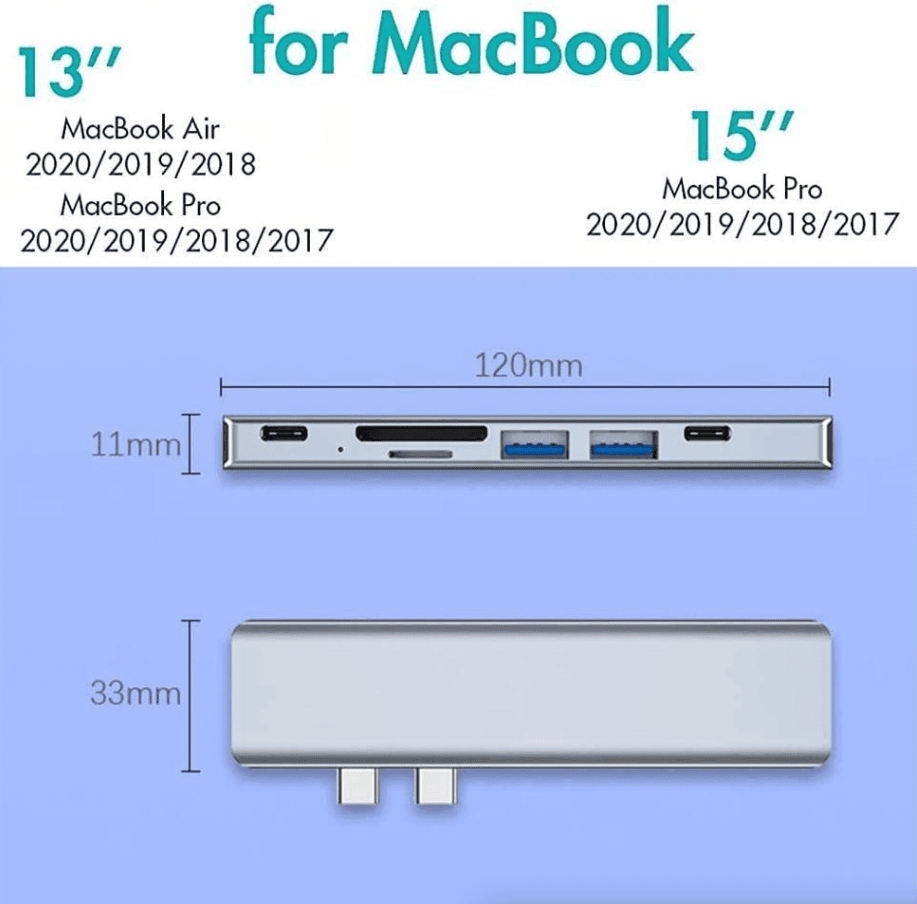 Multiport USB-C Hub Type C To USB 3.0 4K HDMI Adapter For Macbook Pro / Air USA - Lifestyle Haven