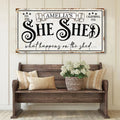 Personalized She Shed Sign IV