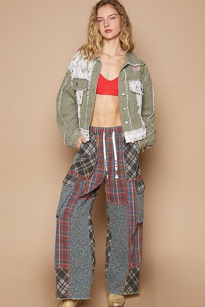 Retro Embroidered Patchwork Vintage Button Up Jacket Outdoor Modern Style Jacket For Girls by Stevvex