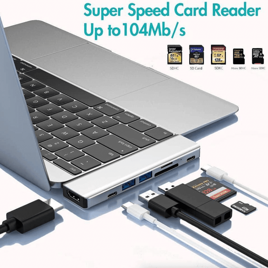 Multiport USB-C Hub Type C To USB 3.0 4K HDMI Adapter For Macbook Pro / Air USA - Lifestyle Haven