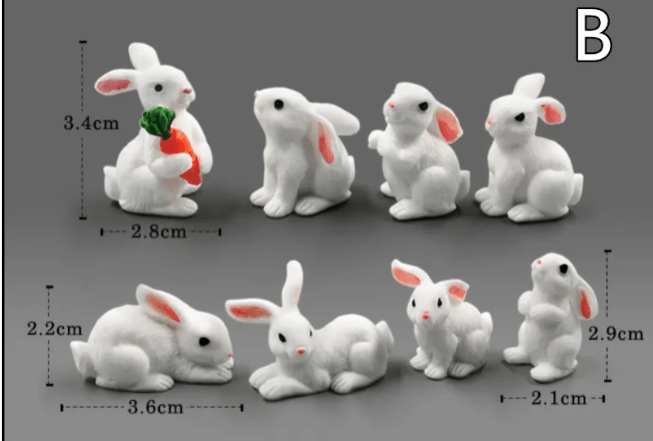 Mini Resin Animal Figurines – DIY Micro-Landscape Decor - Lifestyle Haven