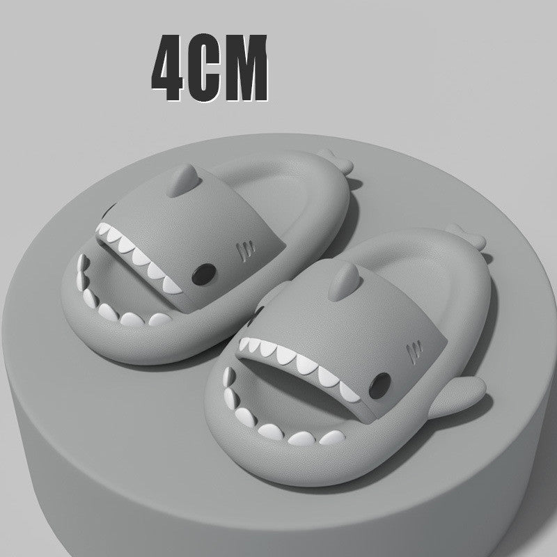 New Men and Women Summer Slippers Lovely Shark Shape Slides Outdoor Women Shoes Flip Flops Lightweight Open Toe Beach Pool Slides Sandals Shark Shower Slipper