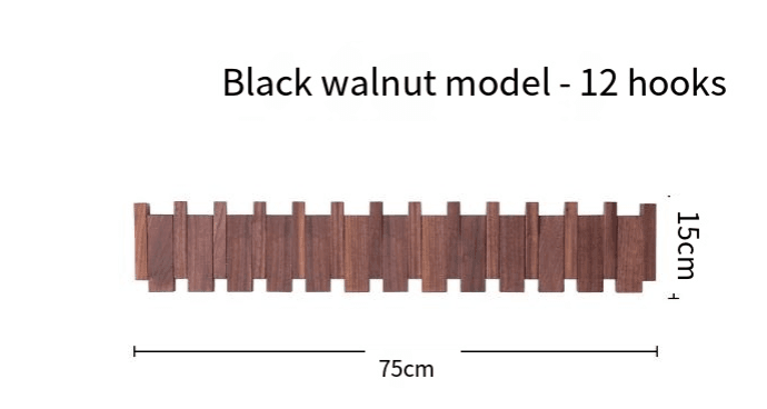 Simplicity Piano Key Wall Coat Rack (One Piece) - Lifestyle Haven