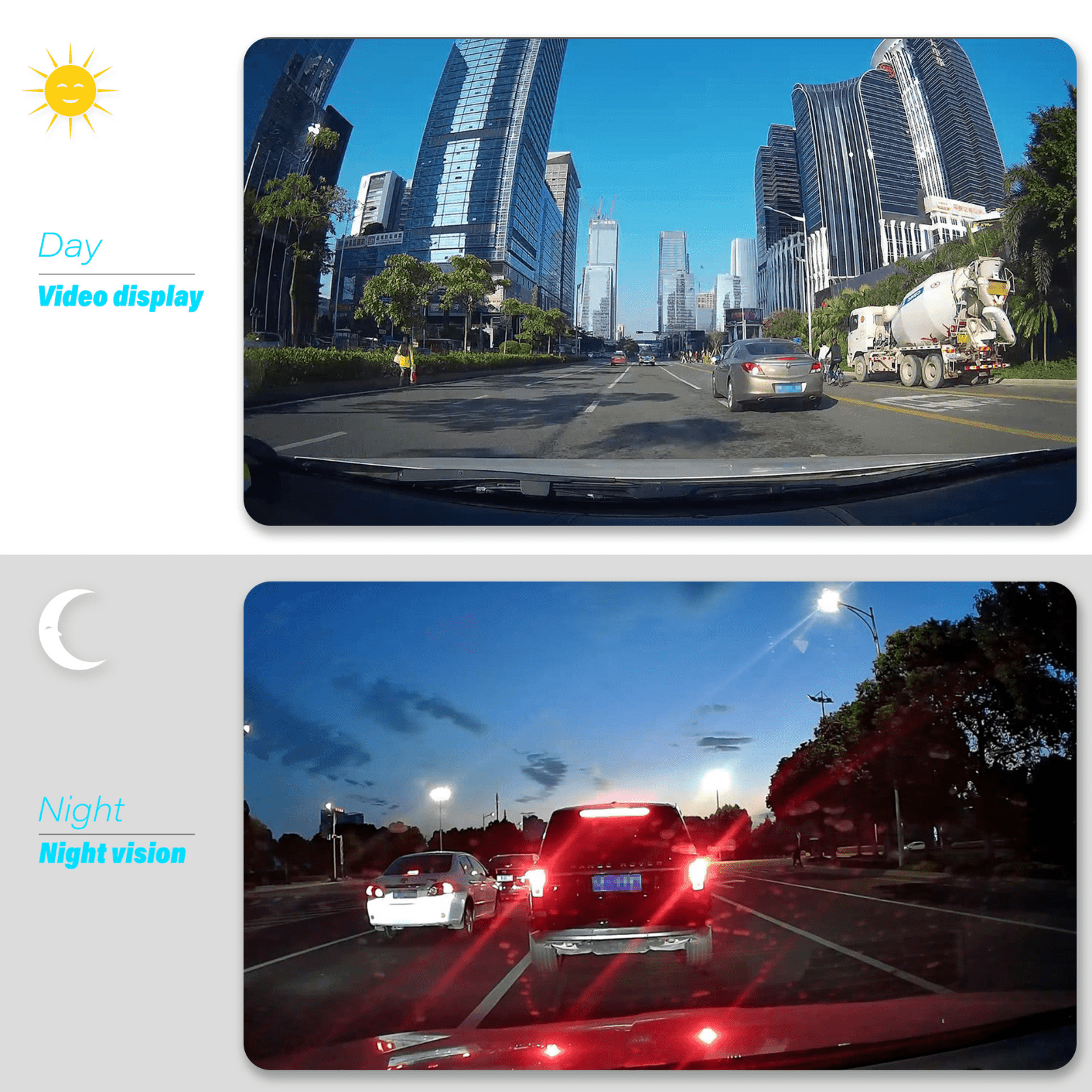 HD 1080P Car Dual Lens Dash Cam 4" DVR Recorder Front & Rear Camera Night Vision - Lifestyle Haven