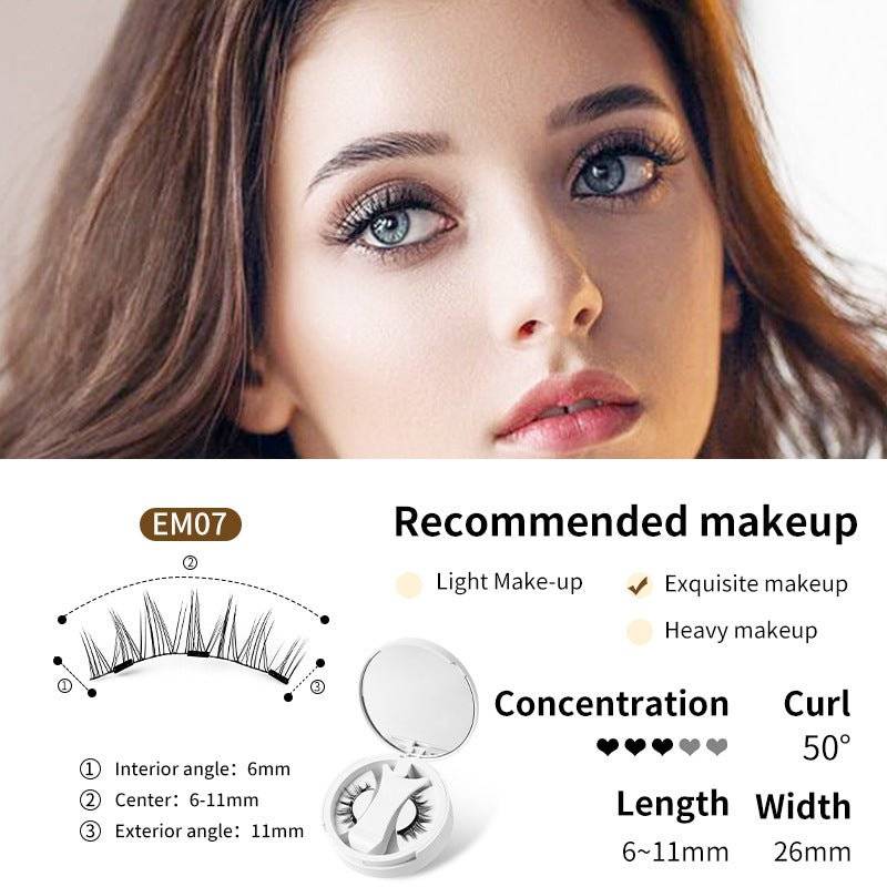 Magnetic False Eyelashes Set with Applicator - Lifestyle Haven