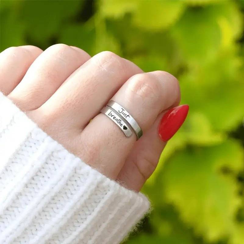 Silver Spiral Heart Ring - Lifestyle Haven