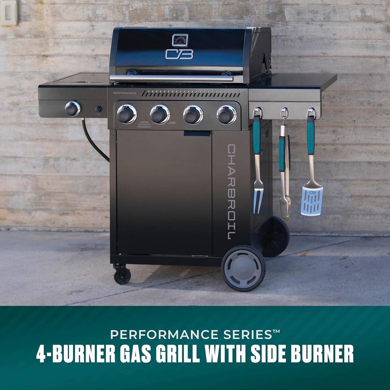 4 Burner Gas Grill Cabinet with Ample Storage Space