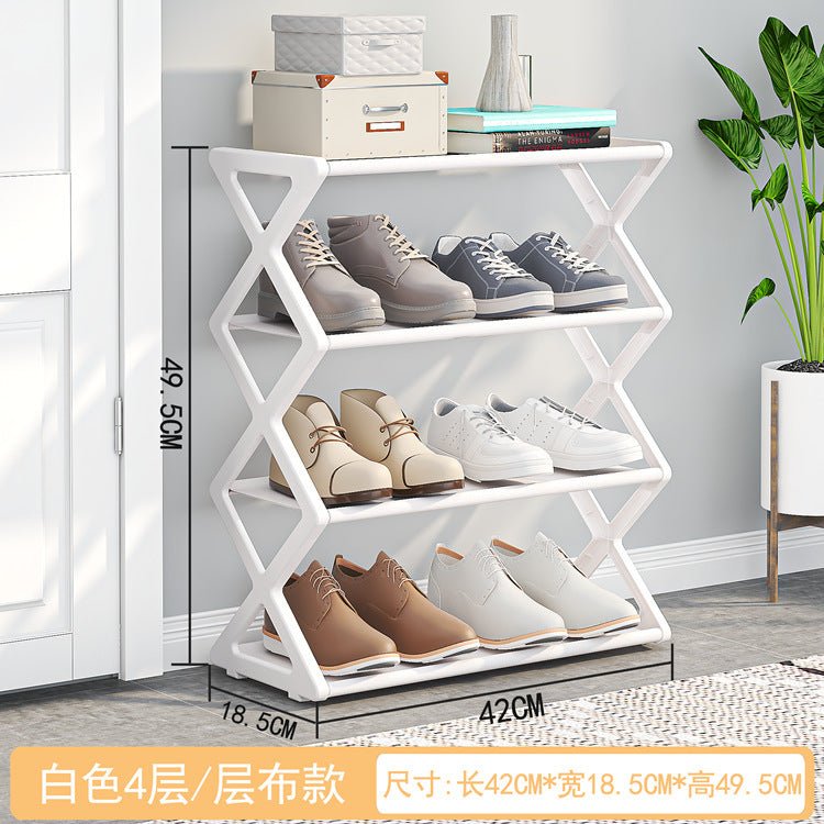 X-Type Multi-Functional Shoe Rack With Two Layers - Lifestyle Haven