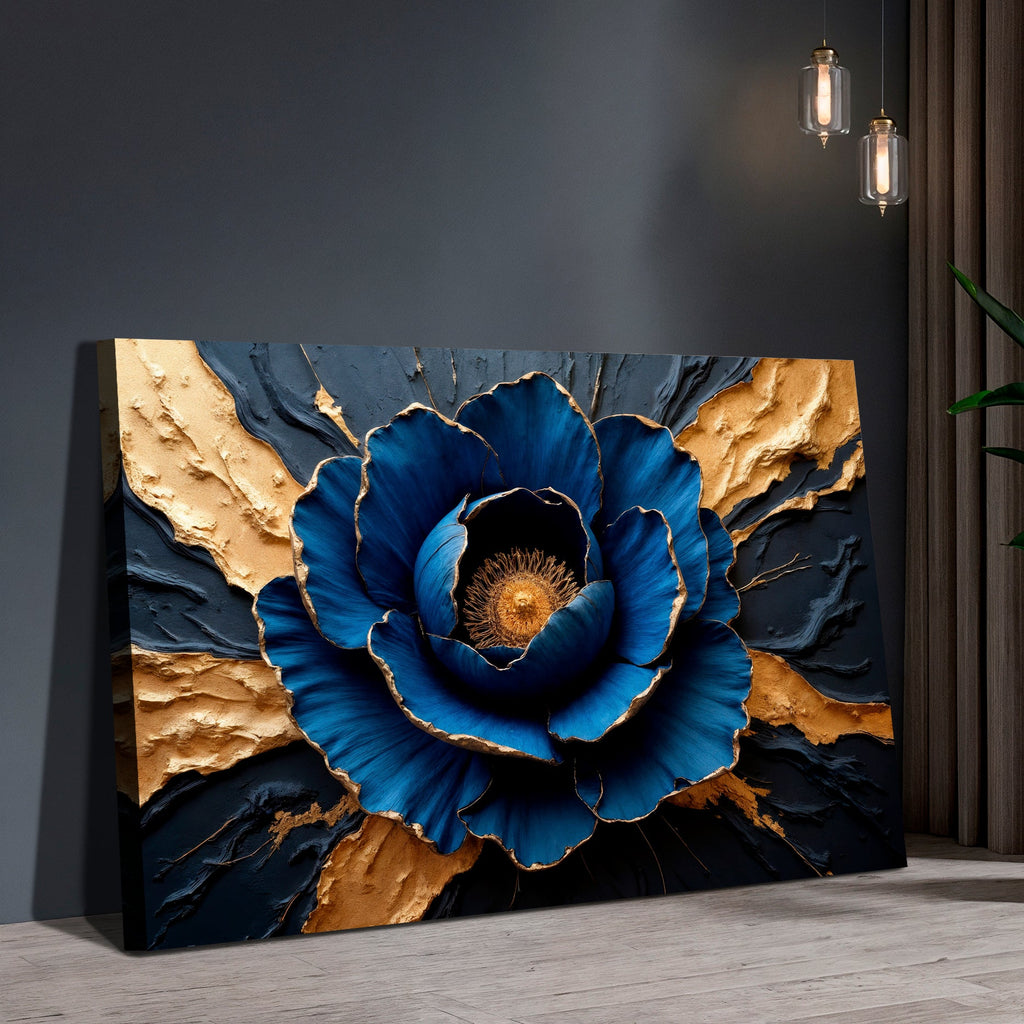 Sapphire Bloom Wall Art