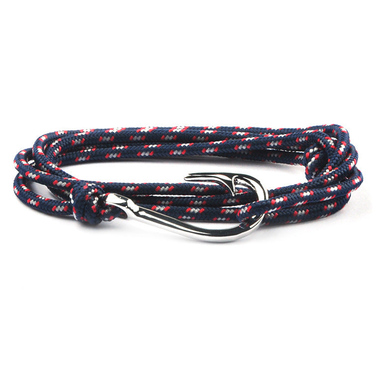 Fashion Hot Multilayer Rope Bracelet hope Anchor Sailor Anchor Bracelets  For Men and  Women Best Gift Hook Bracelet