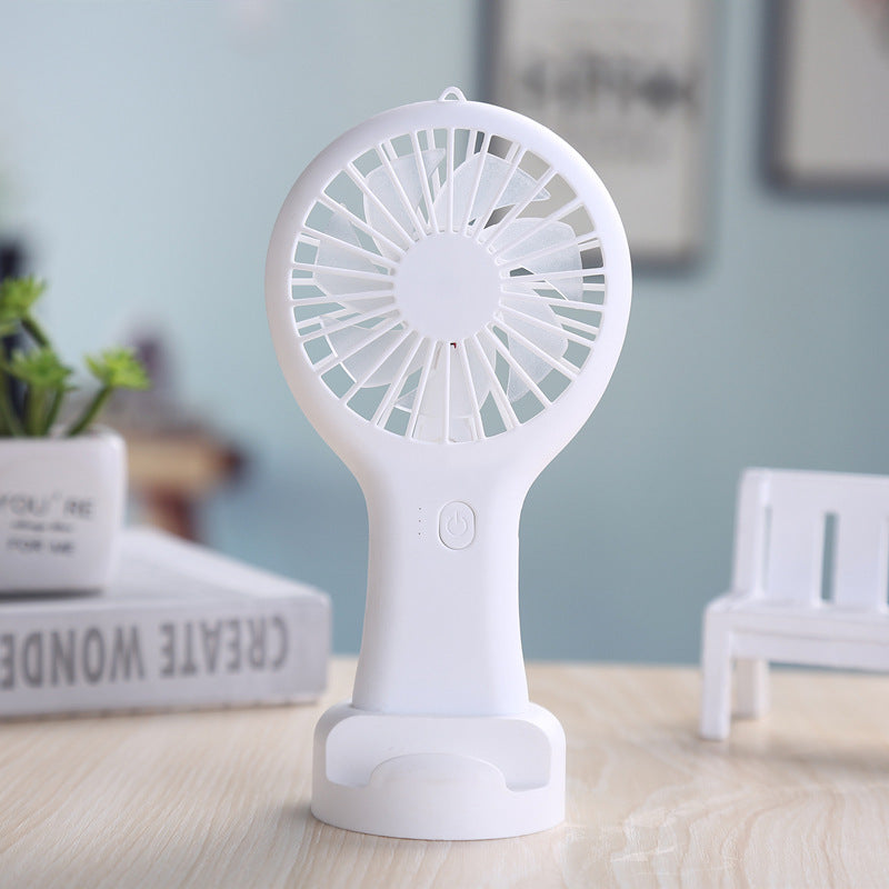 Pocket Fan Rechargeable Home Air Conditioner With Portable Pocket Fan Cartoon Handheld Desktop Rechargeable Standing Fan Three Gear Wind Speed Regulation Battery Operated USB Small Fan with 3 Speeds for Home Office Car Outdoor Travel