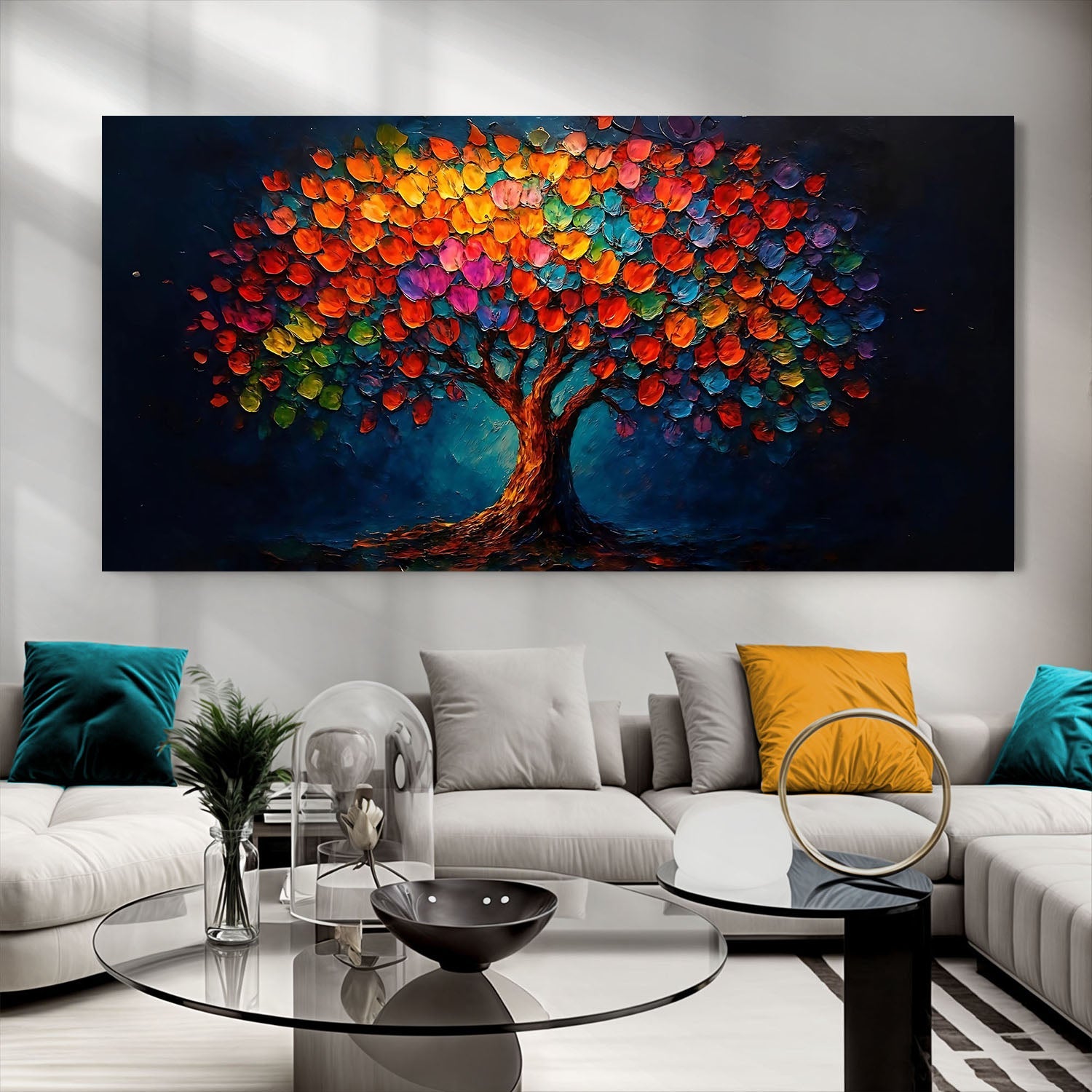 Rainbow Bloom Wall Art