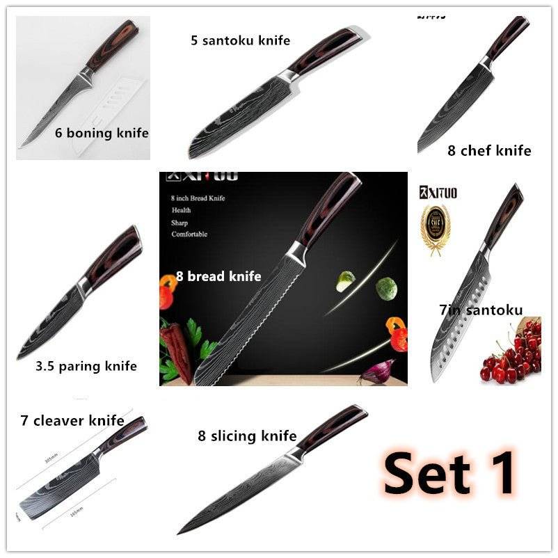 Carpenter's Special Set 6-piece Set 8-piece Set Knife Chef Knife Kitchen Knife Cooking - Lifestyle Haven