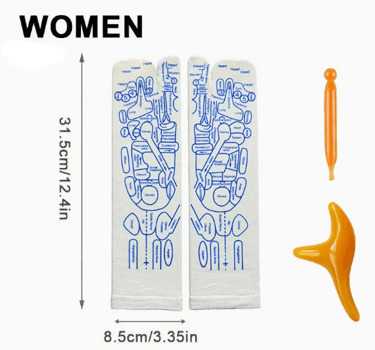 Reflexology Socks with Massage Tool (One Set) - Lifestyle Haven
