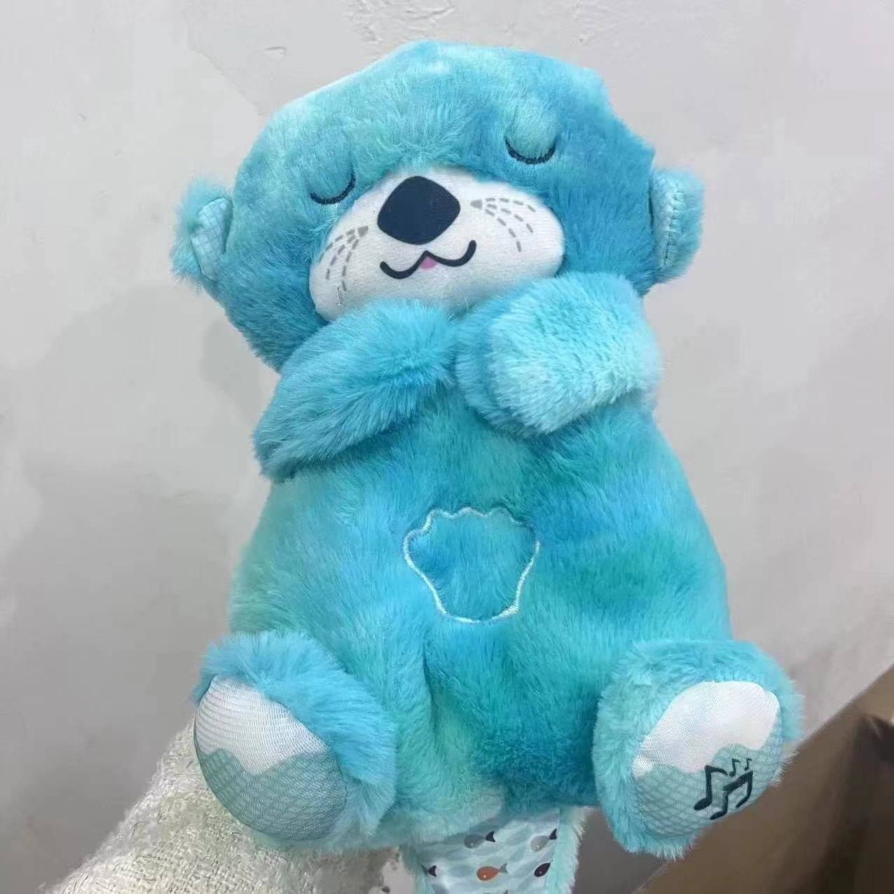 Sound Machine Soothe 'n Snuggle Otter Portable Plush Baby Toy with Sensory Details Music Lights & Rhythmic Breathing Motion - Lifestyle Haven
