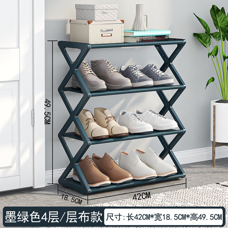 X-Type Multi-Functional Shoe Rack With Two Layers - Lifestyle Haven