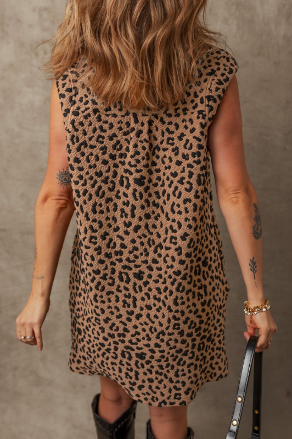 Luxury Summer Leopard Sleeveless Mini Dress Chic & Stylish Print Elegant Dress For Women by Stevvex