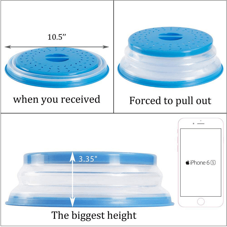Collapsible High-Temperature Microwave Splash Cover - Lifestyle Haven
