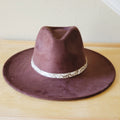 Sandy White Floral Embossed Leather Hat Band Only 951cc